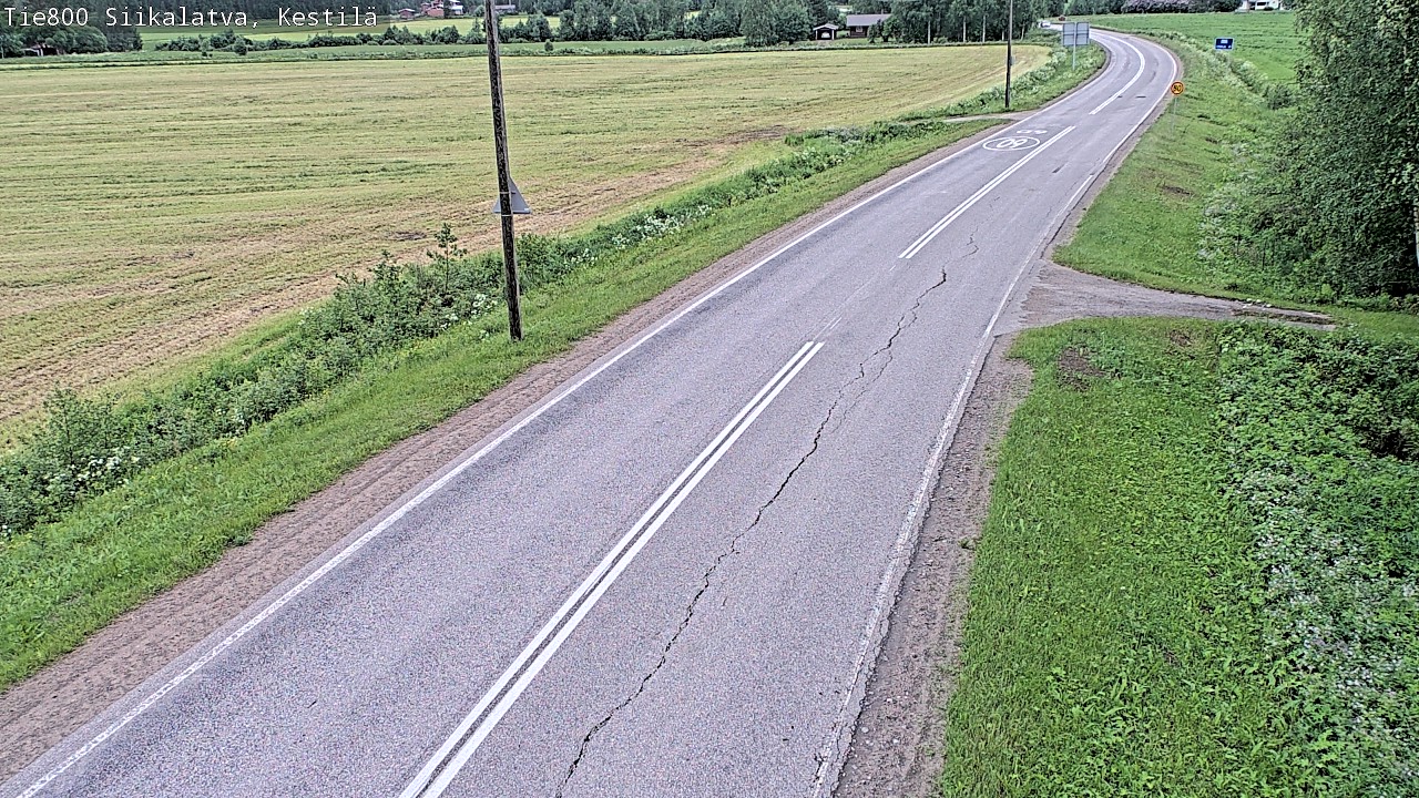 Weather Camera Image Road 800 Siikalatva Kestilä, Siikalatva, Pohjois-Pohjanmaa