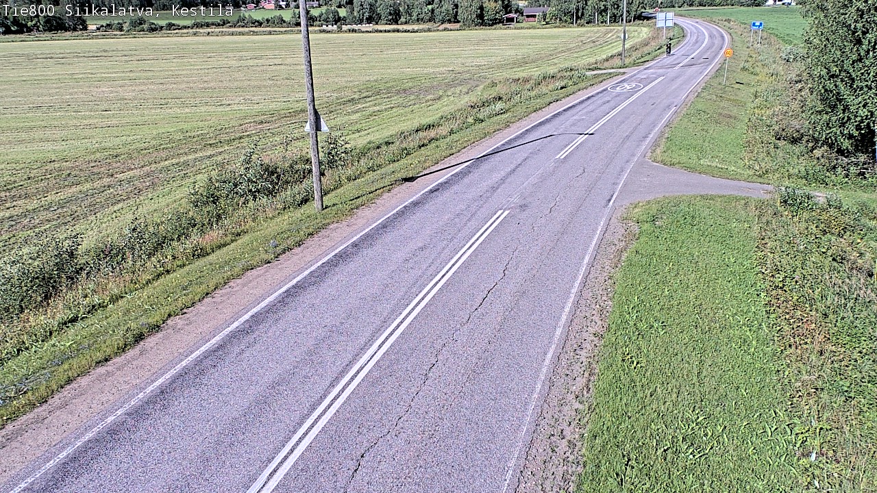 Weather Camera Image Väg 800 Siikalatva Kestilä, Siikalatva, Pohjois-Pohjanmaa