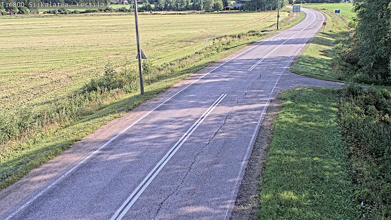 Weather Camera Image Road 800 Siikalatva Kestilä, Siikalatva, Pohjois-Pohjanmaa