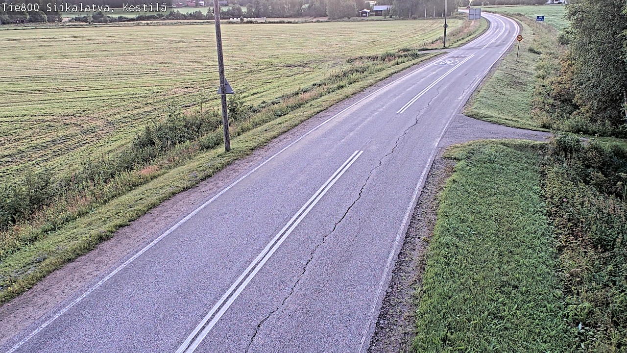 Weather Camera Image Väg 800 Siikalatva Kestilä, Siikalatva, Pohjois-Pohjanmaa