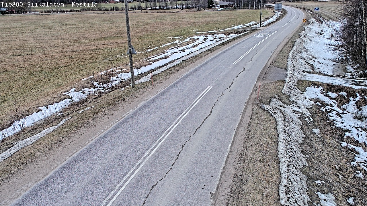 Weather Camera Image Road 800 Siikalatva Kestilä, Siikalatva, Pohjois-Pohjanmaa