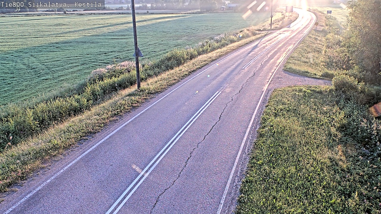 Weather Camera Image Road 800 Siikalatva Kestilä, Siikalatva, Pohjois-Pohjanmaa