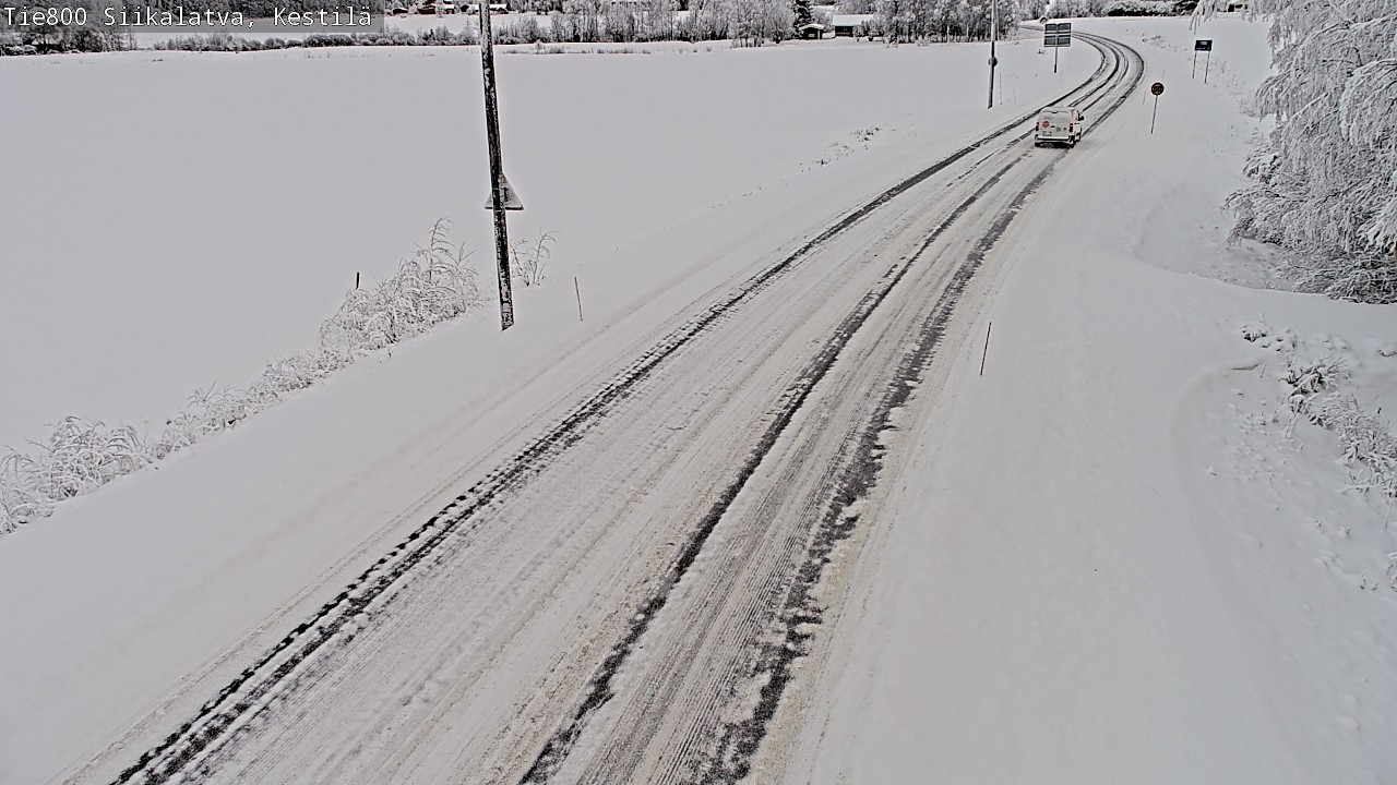 Weather Camera Image Väg 800 Siikalatva Kestilä, Siikalatva, Pohjois-Pohjanmaa