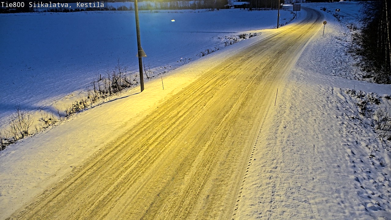 Weather Camera Image Väg 800 Siikalatva Kestilä, Siikalatva, Pohjois-Pohjanmaa