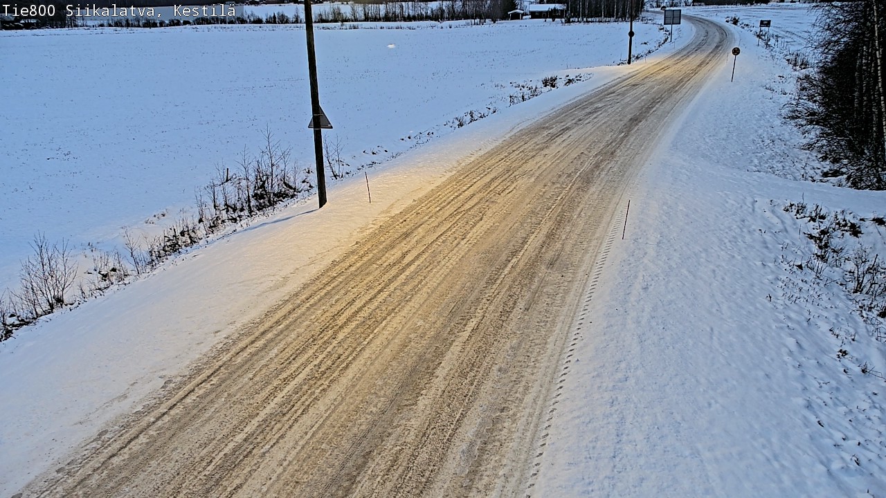 Weather Camera Image Road 800 Siikalatva Kestilä, Siikalatva, Pohjois-Pohjanmaa