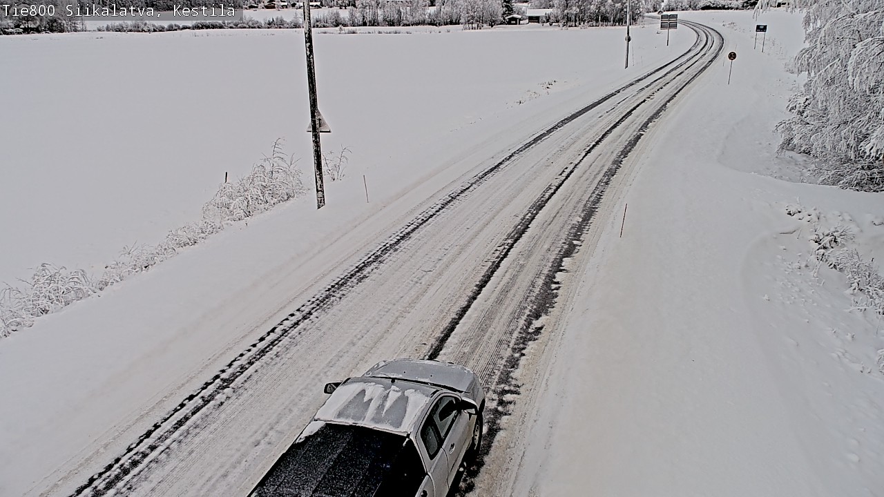 Weather Camera Image Väg 800 Siikalatva Kestilä, Siikalatva, Pohjois-Pohjanmaa