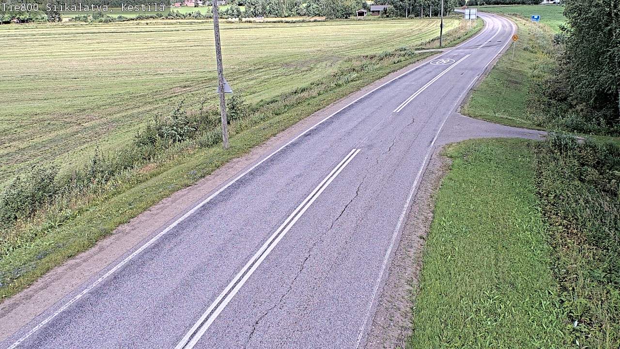 Weather Camera Image Väg 800 Siikalatva Kestilä, Siikalatva, Pohjois-Pohjanmaa