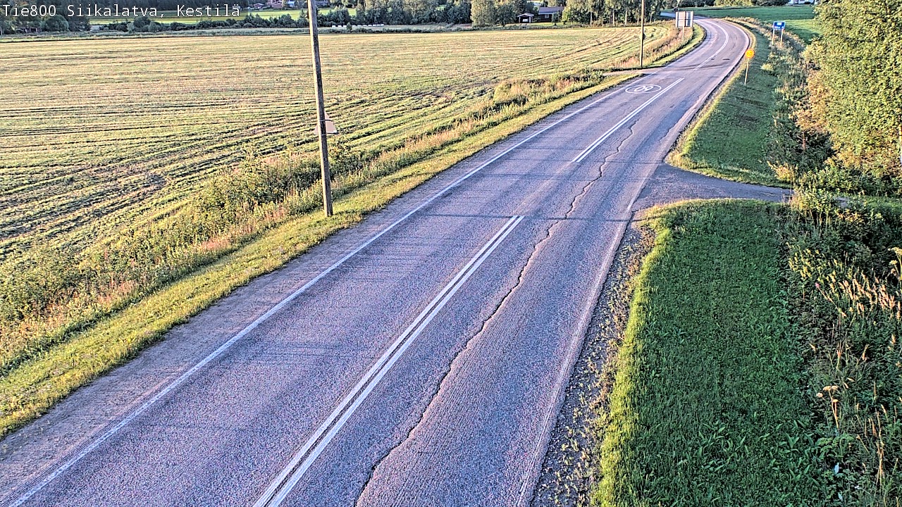 Weather Camera Image Väg 800 Siikalatva Kestilä, Siikalatva, Pohjois-Pohjanmaa