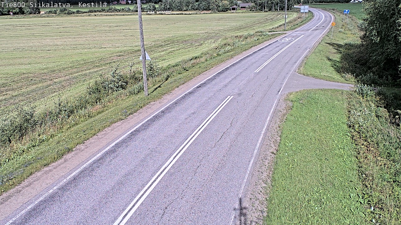 Weather Camera Image Väg 800 Siikalatva Kestilä, Siikalatva, Pohjois-Pohjanmaa