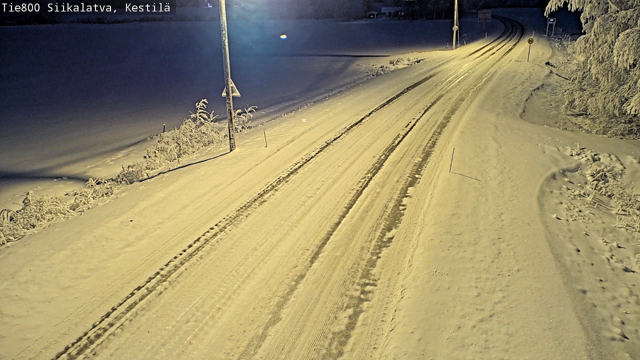 Weather Camera Image Väg 800 Siikalatva Kestilä, Siikalatva, Pohjois-Pohjanmaa