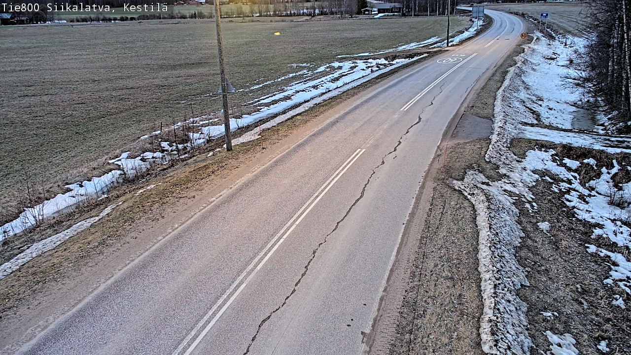 Weather Camera Image Road 800 Siikalatva Kestilä, Siikalatva, Pohjois-Pohjanmaa