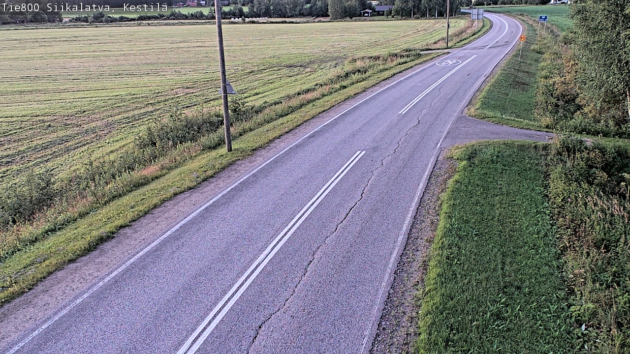 Weather Camera Image Väg 800 Siikalatva Kestilä, Siikalatva, Pohjois-Pohjanmaa