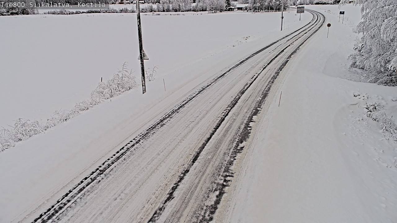 Weather Camera Image Väg 800 Siikalatva Kestilä, Siikalatva, Pohjois-Pohjanmaa