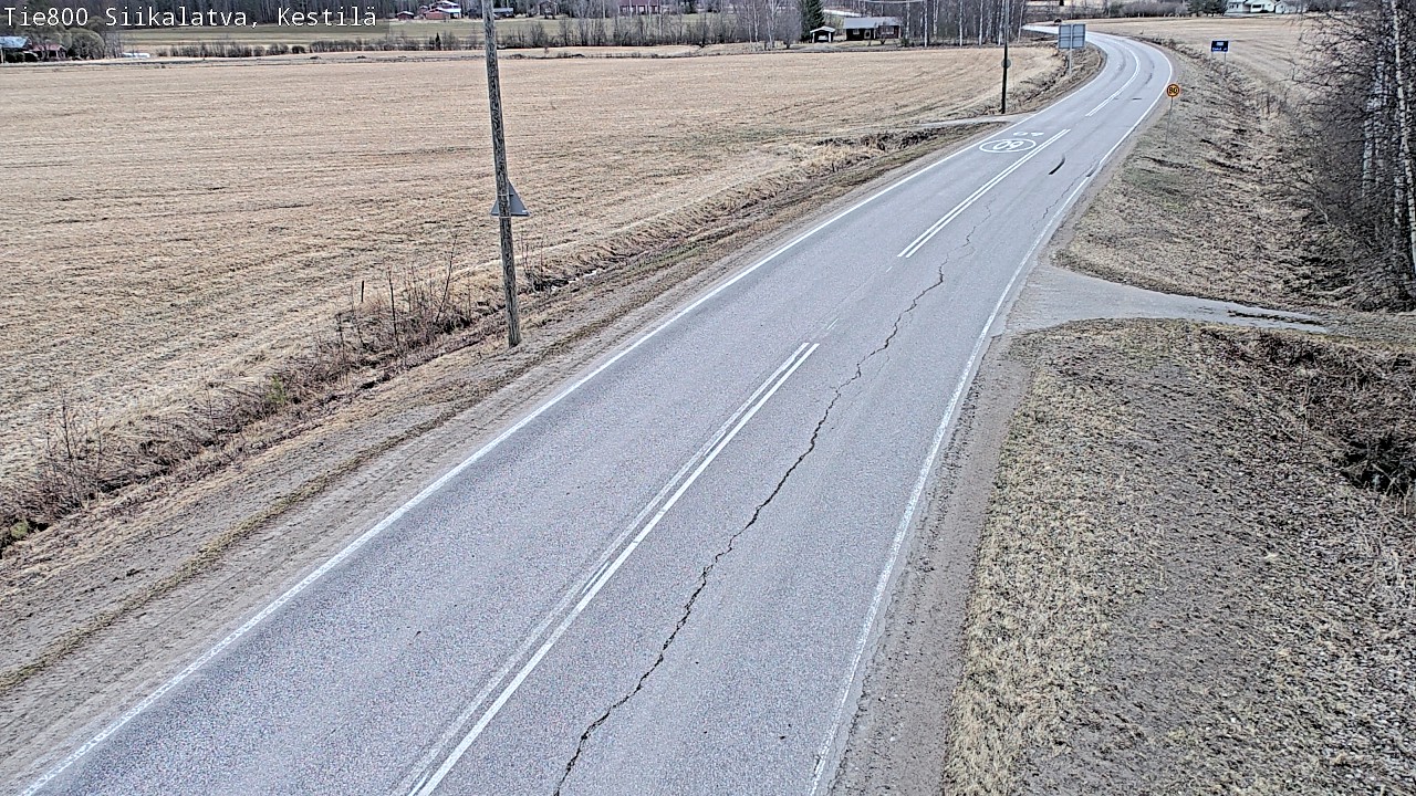Weather Camera Image Väg 800 Siikalatva Kestilä, Siikalatva, Pohjois-Pohjanmaa