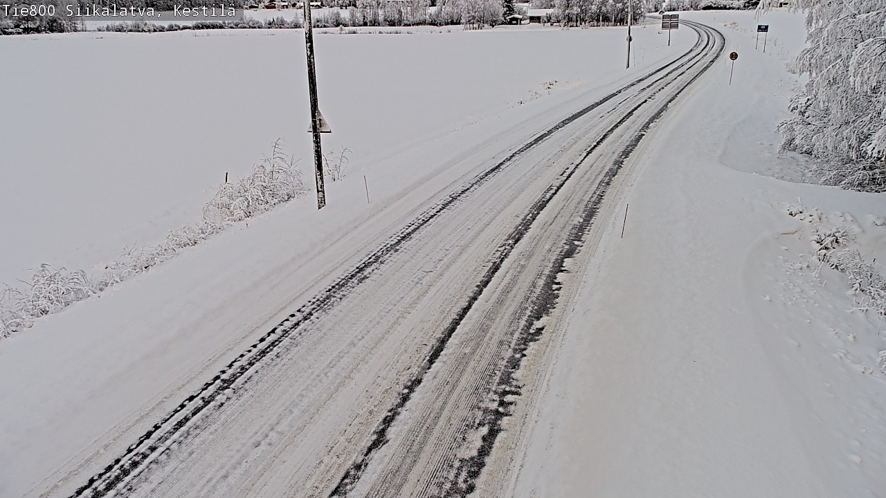 Weather Camera Image Väg 800 Siikalatva Kestilä, Siikalatva, Pohjois-Pohjanmaa