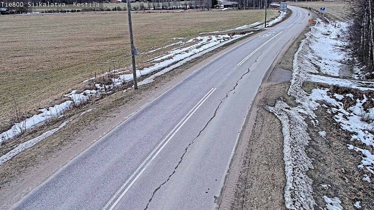 Weather Camera Image Road 800 Siikalatva Kestilä, Siikalatva, Pohjois-Pohjanmaa
