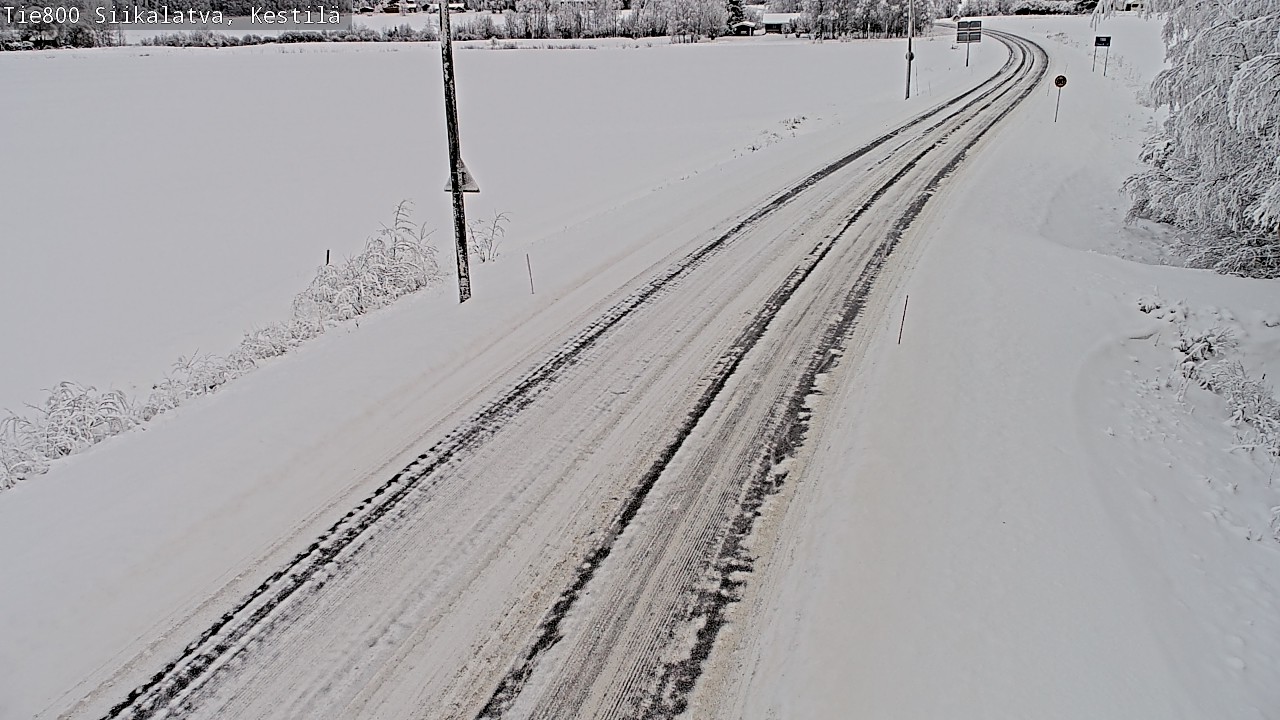 Weather Camera Image Väg 800 Siikalatva Kestilä, Siikalatva, Pohjois-Pohjanmaa