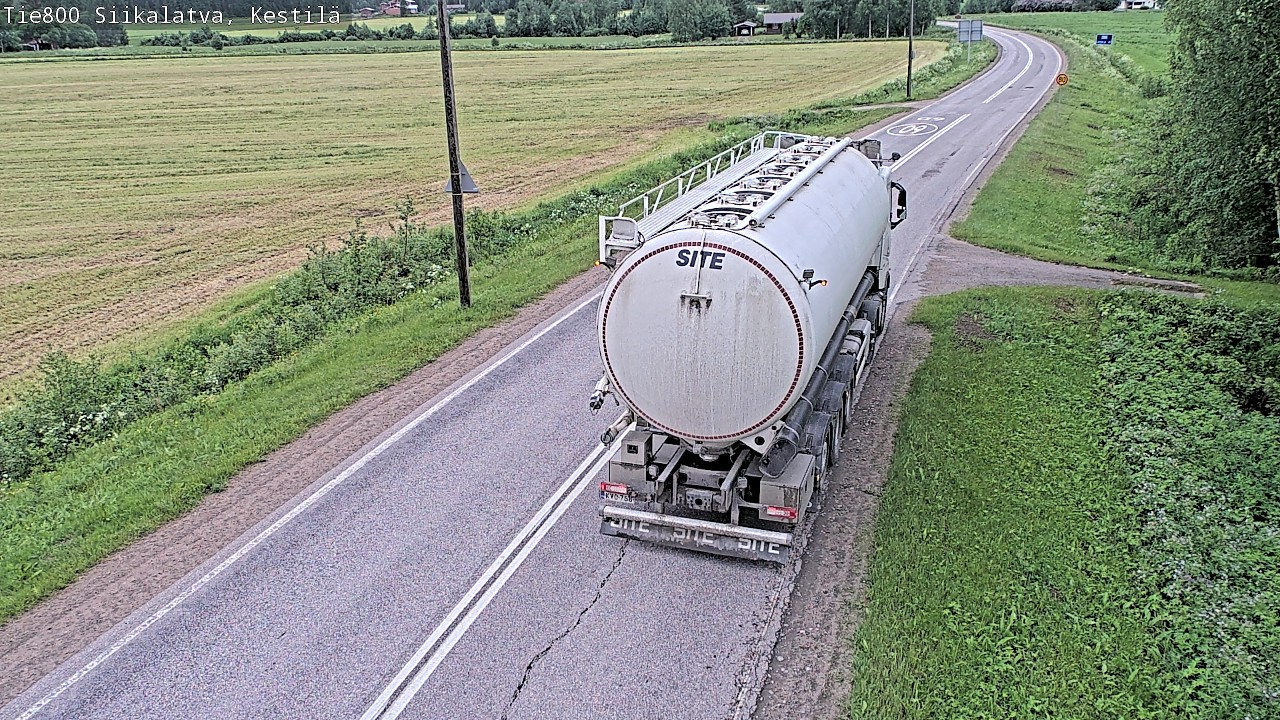 Weather Camera Image Road 800 Siikalatva Kestilä, Siikalatva, Pohjois-Pohjanmaa