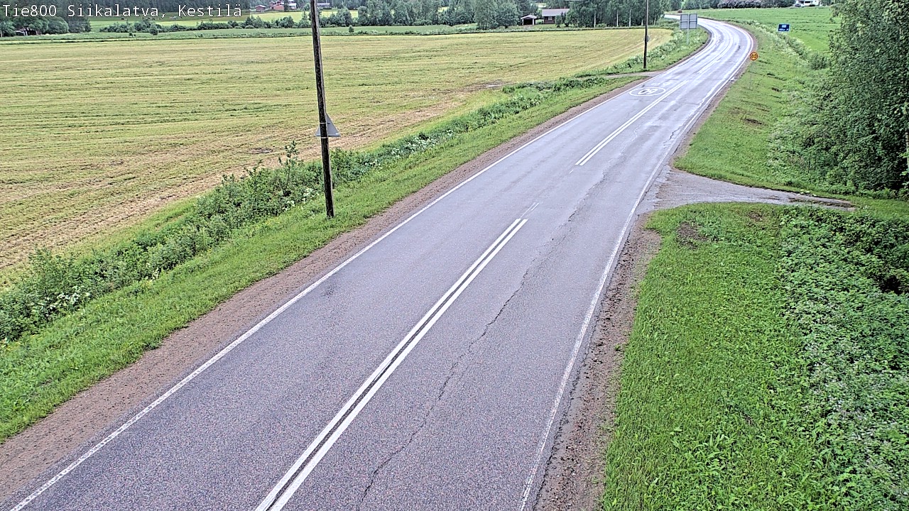 Weather Camera Image Road 800 Siikalatva Kestilä, Siikalatva, Pohjois-Pohjanmaa