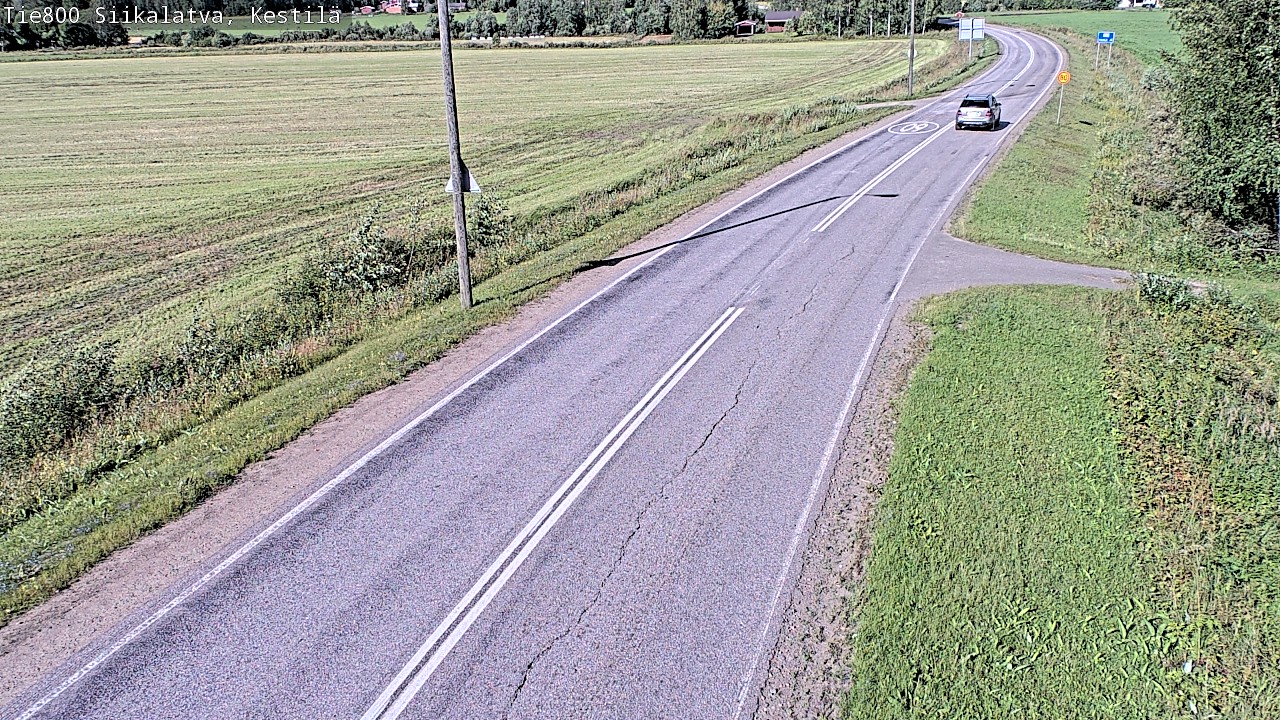 Weather Camera Image Väg 800 Siikalatva Kestilä, Siikalatva, Pohjois-Pohjanmaa