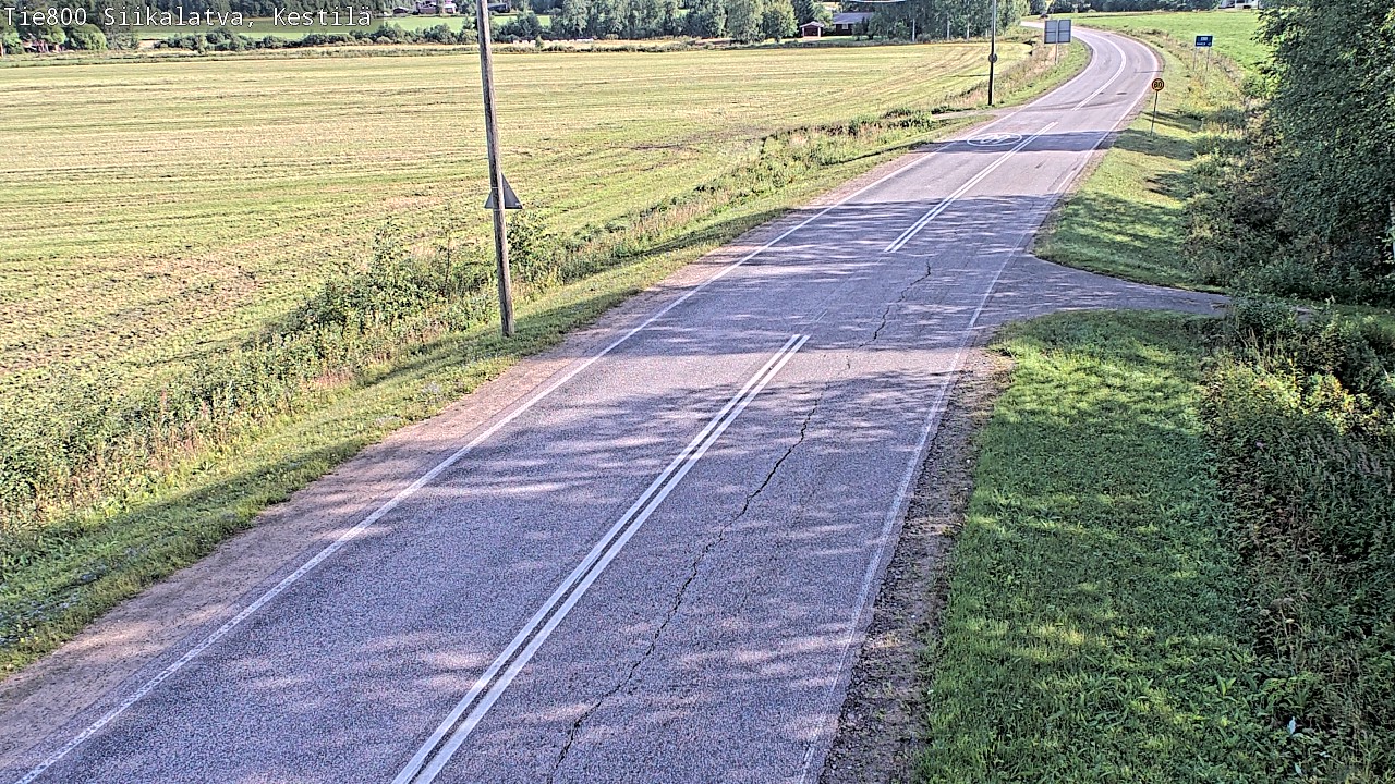 Weather Camera Image Road 800 Siikalatva Kestilä, Siikalatva, Pohjois-Pohjanmaa