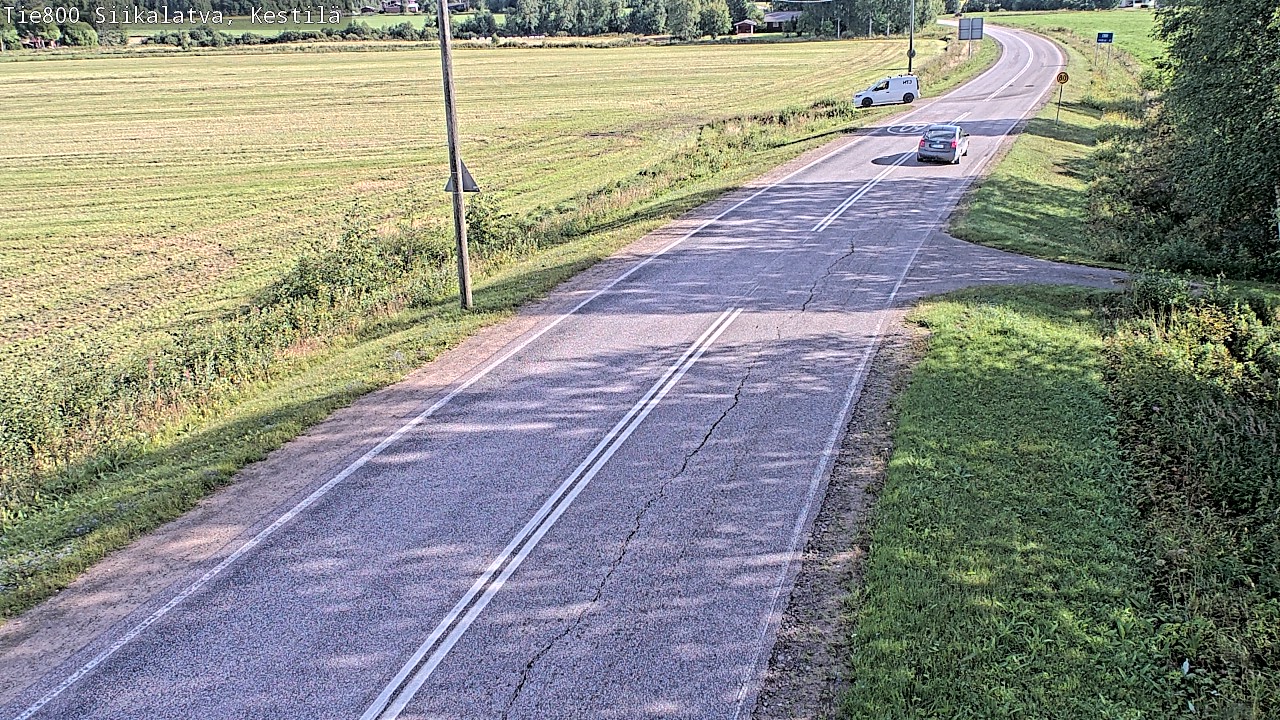Weather Camera Image Road 800 Siikalatva Kestilä, Siikalatva, Pohjois-Pohjanmaa