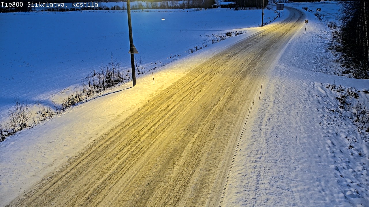Weather Camera Image Road 800 Siikalatva Kestilä, Siikalatva, Pohjois-Pohjanmaa