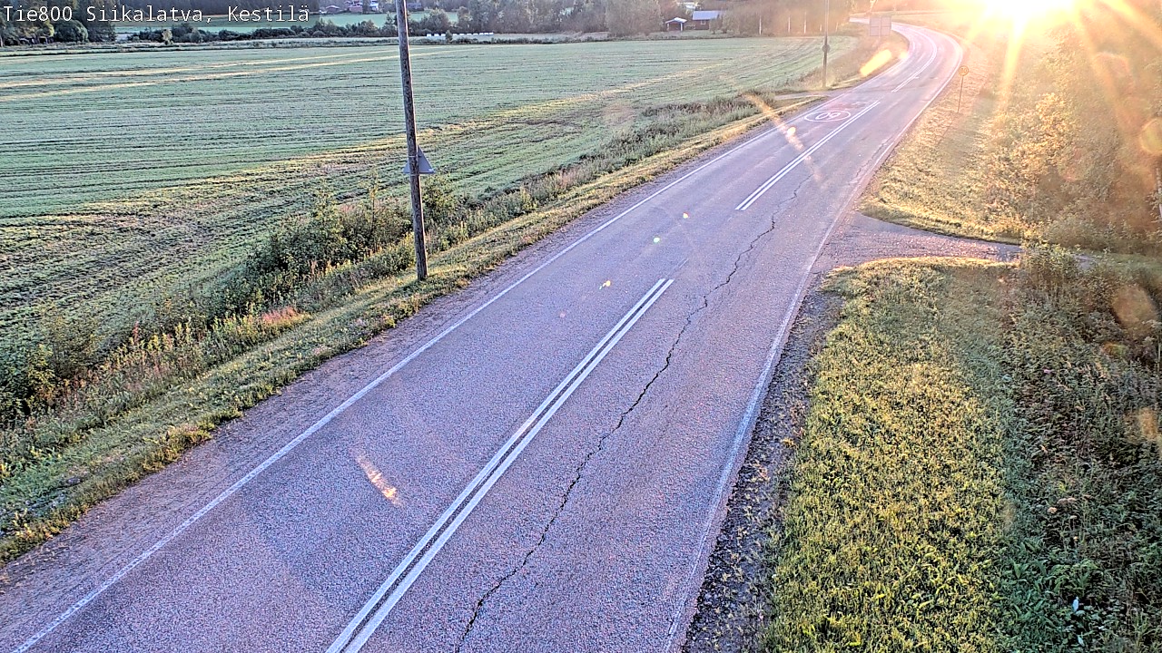 Weather Camera Image Väg 800 Siikalatva Kestilä, Siikalatva, Pohjois-Pohjanmaa