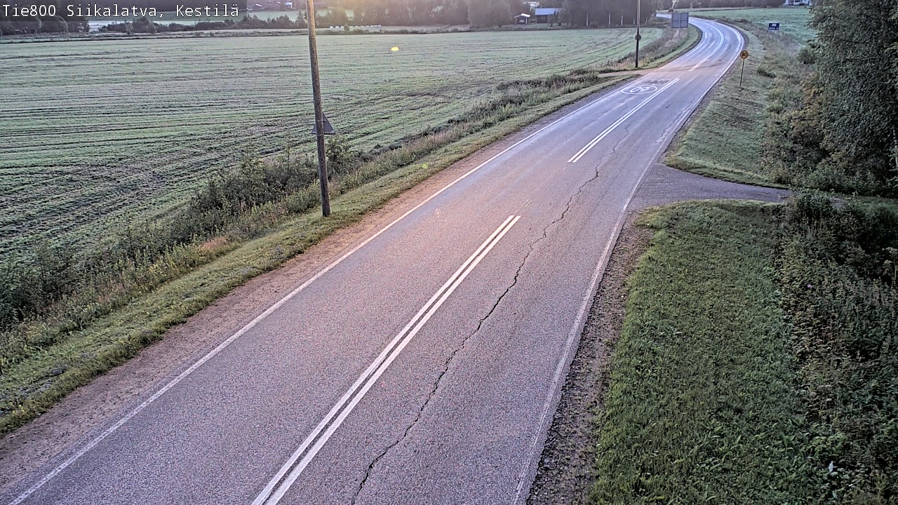 Weather Camera Image Väg 800 Siikalatva Kestilä, Siikalatva, Pohjois-Pohjanmaa