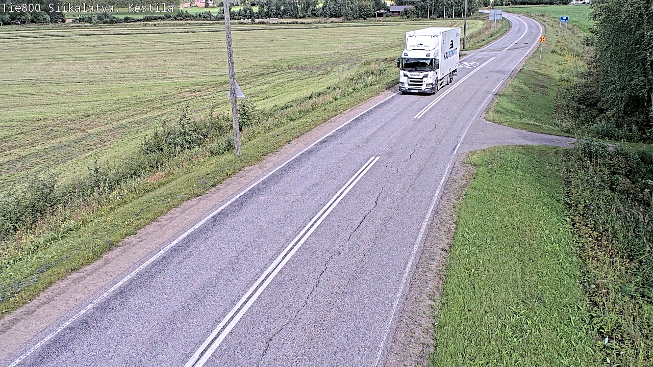 Weather Camera Image Väg 800 Siikalatva Kestilä, Siikalatva, Pohjois-Pohjanmaa