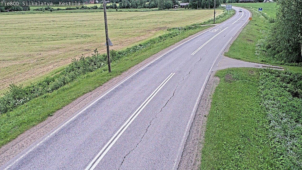Weather Camera Image Väg 800 Siikalatva Kestilä, Siikalatva, Pohjois-Pohjanmaa