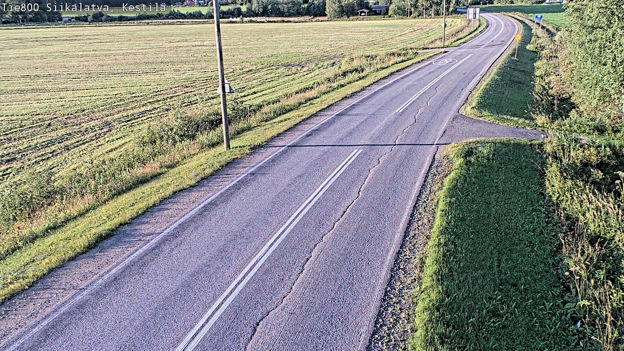 Weather Camera Image Väg 800 Siikalatva Kestilä, Siikalatva, Pohjois-Pohjanmaa
