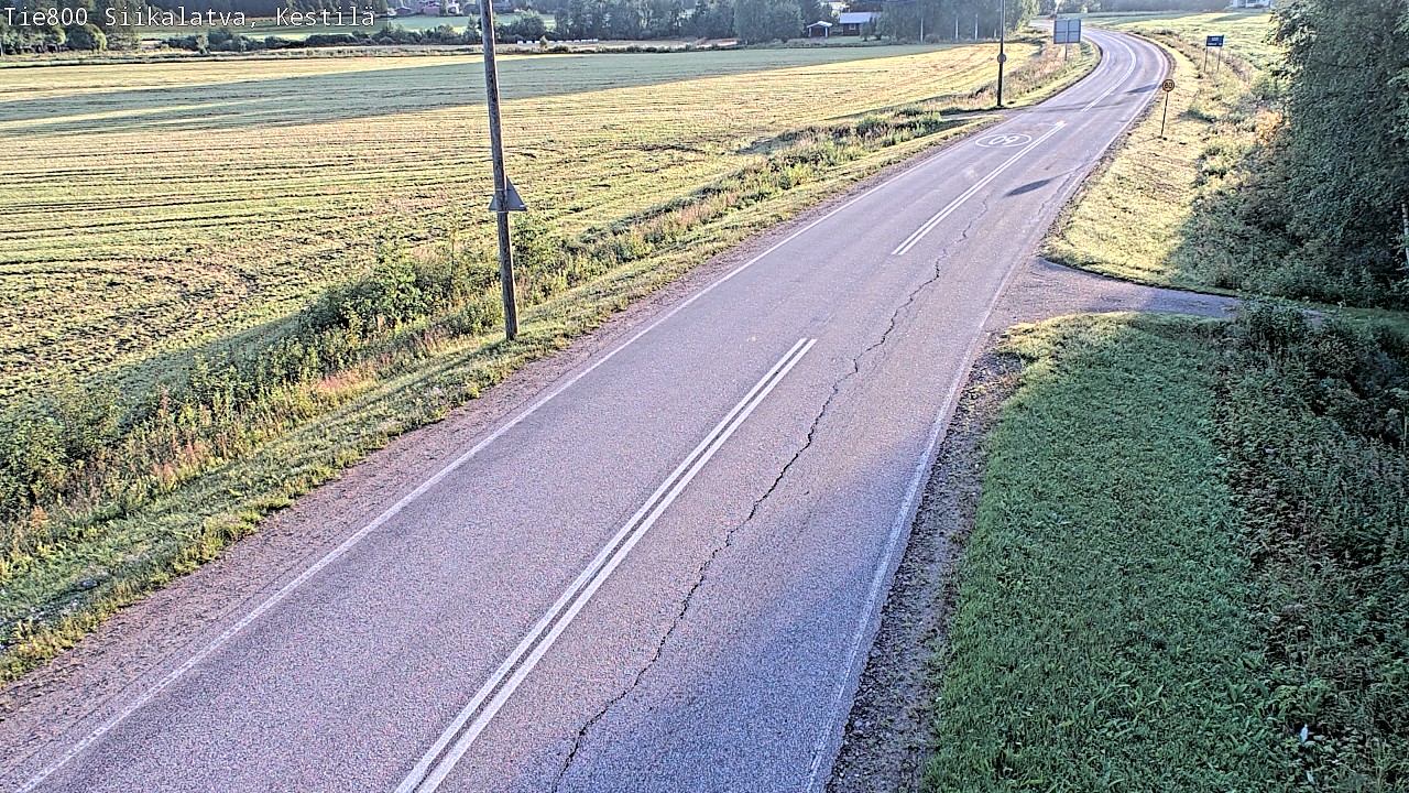 Weather Camera Image Väg 800 Siikalatva Kestilä, Siikalatva, Pohjois-Pohjanmaa