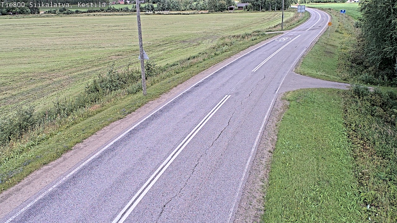 Weather Camera Image Väg 800 Siikalatva Kestilä, Siikalatva, Pohjois-Pohjanmaa