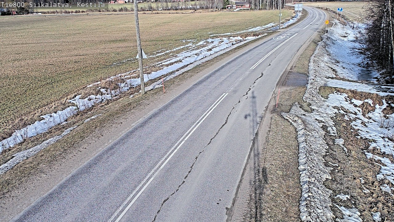 Weather Camera Image Väg 800 Siikalatva Kestilä, Siikalatva, Pohjois-Pohjanmaa