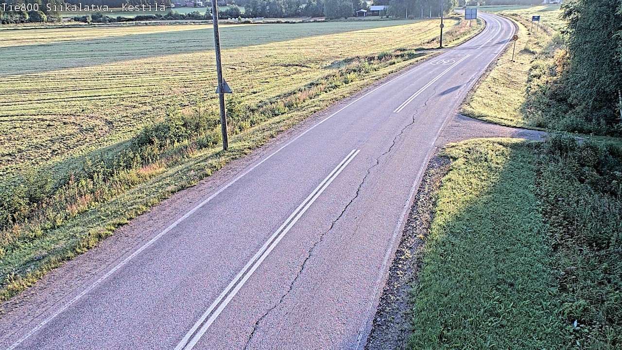 Weather Camera Image Väg 800 Siikalatva Kestilä, Siikalatva, Pohjois-Pohjanmaa