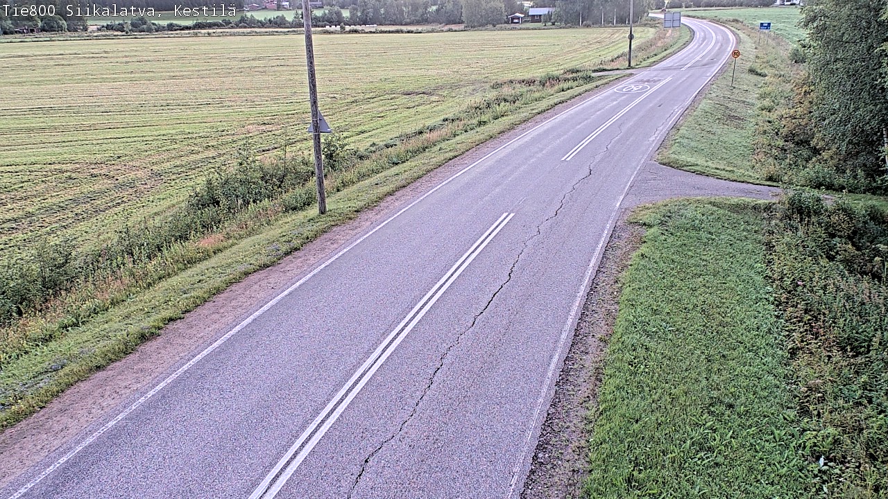 Weather Camera Image Väg 800 Siikalatva Kestilä, Siikalatva, Pohjois-Pohjanmaa