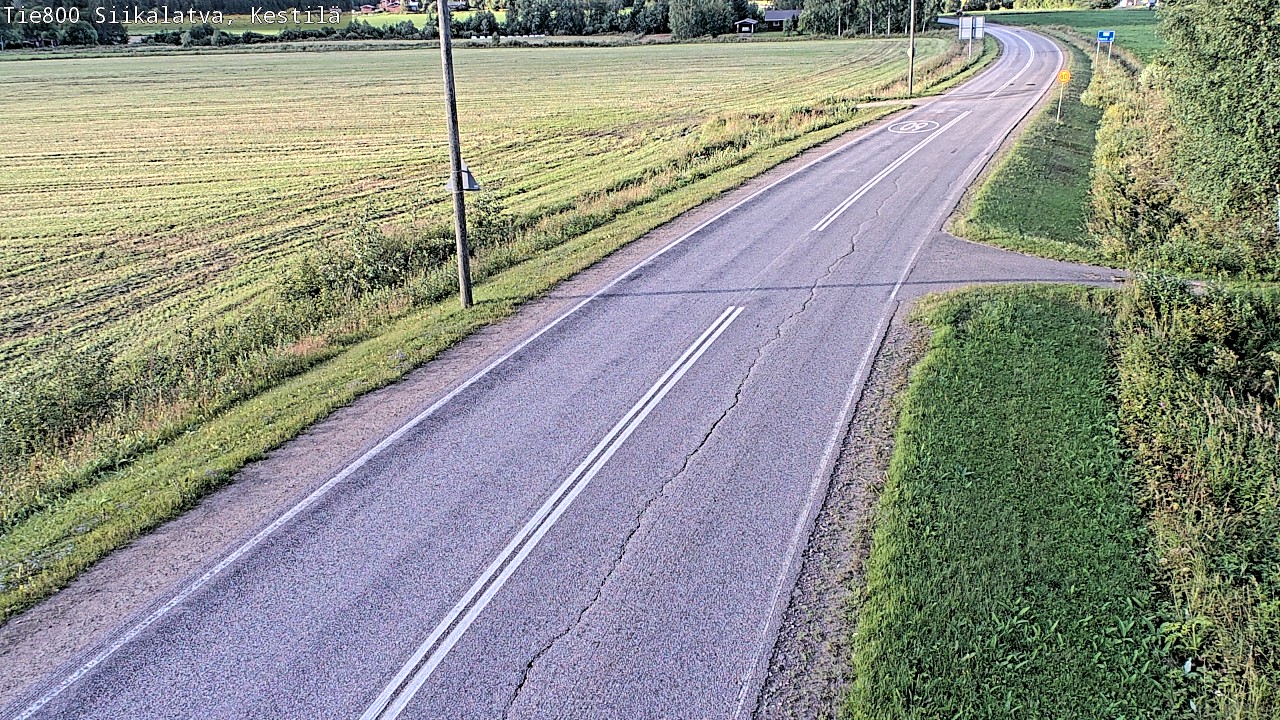 Weather Camera Image Väg 800 Siikalatva Kestilä, Siikalatva, Pohjois-Pohjanmaa