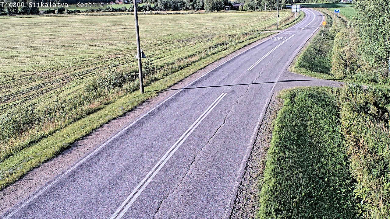 Weather Camera Image Väg 800 Siikalatva Kestilä, Siikalatva, Pohjois-Pohjanmaa