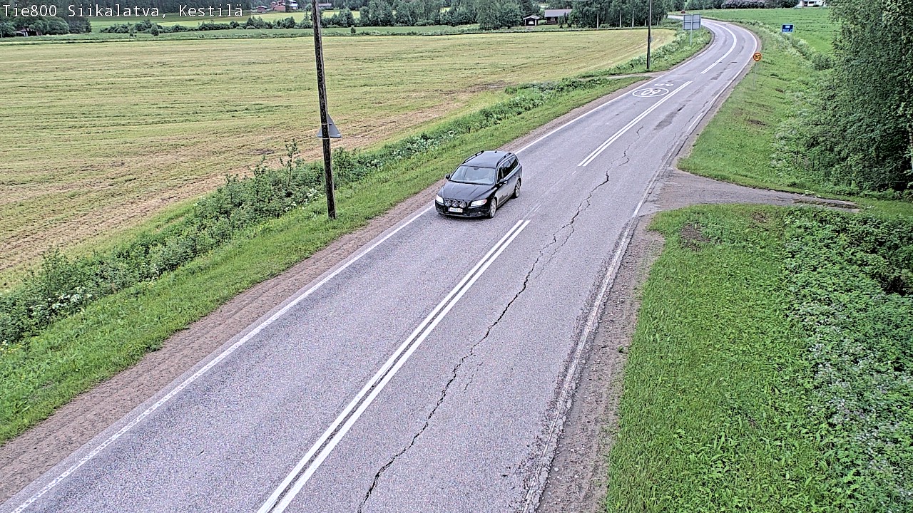 Weather Camera Image Road 800 Siikalatva Kestilä, Siikalatva, Pohjois-Pohjanmaa