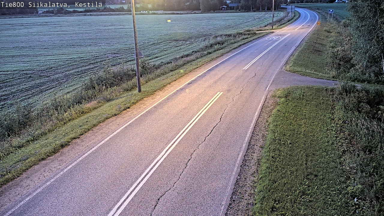 Weather Camera Image Väg 800 Siikalatva Kestilä, Siikalatva, Pohjois-Pohjanmaa