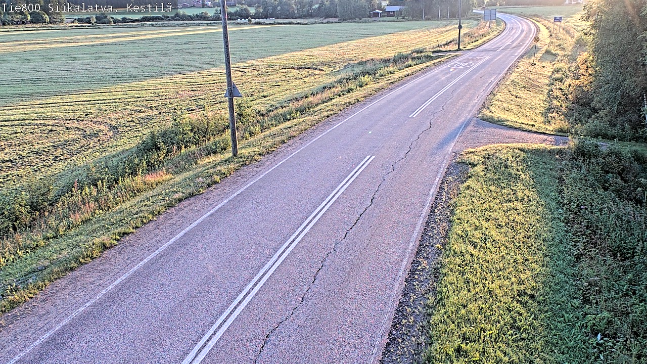 Weather Camera Image Väg 800 Siikalatva Kestilä, Siikalatva, Pohjois-Pohjanmaa