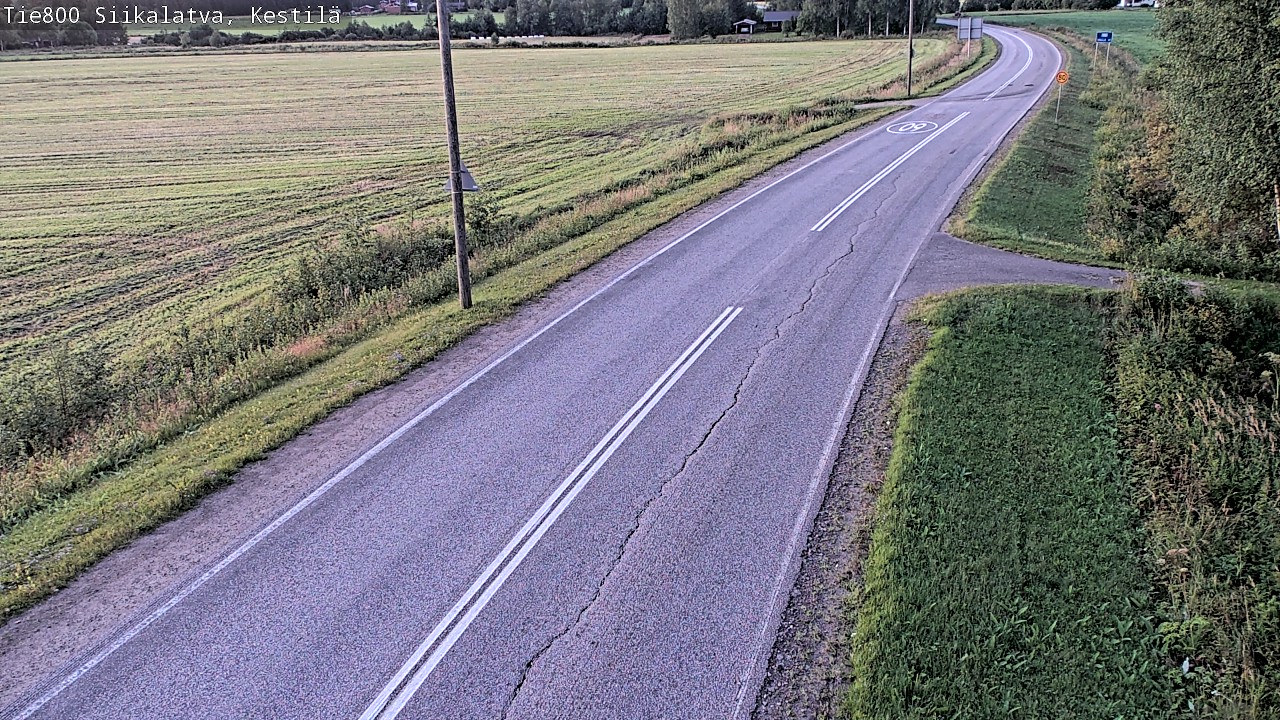 Weather Camera Image Väg 800 Siikalatva Kestilä, Siikalatva, Pohjois-Pohjanmaa