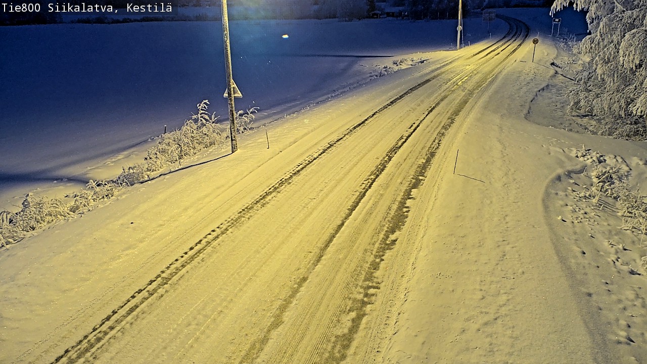 Weather Camera Image Väg 800 Siikalatva Kestilä, Siikalatva, Pohjois-Pohjanmaa