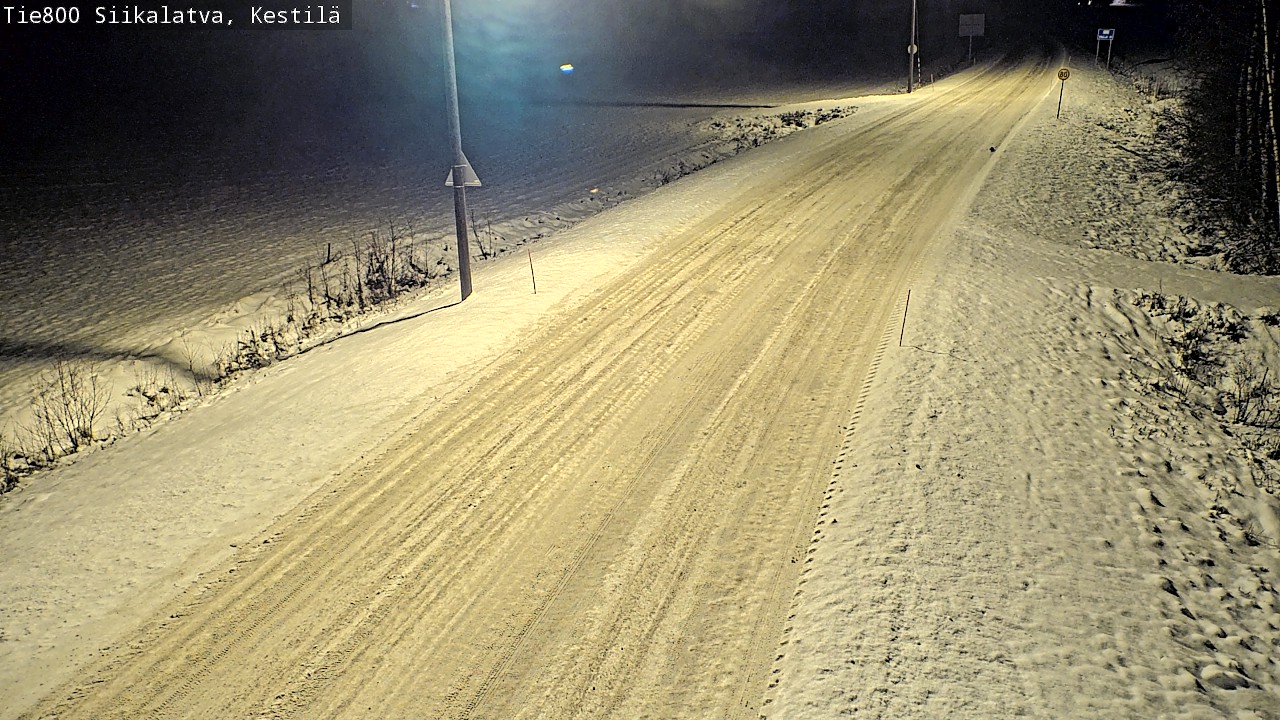 Weather Camera Image Väg 800 Siikalatva Kestilä, Siikalatva, Pohjois-Pohjanmaa