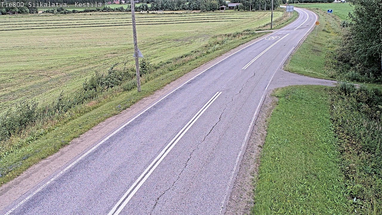 Weather Camera Image Väg 800 Siikalatva Kestilä, Siikalatva, Pohjois-Pohjanmaa