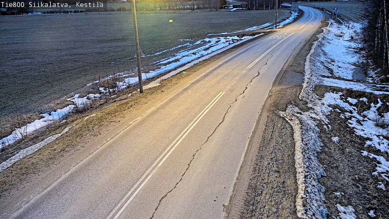 Weather Camera Image Road 800 Siikalatva Kestilä, Siikalatva, Pohjois-Pohjanmaa