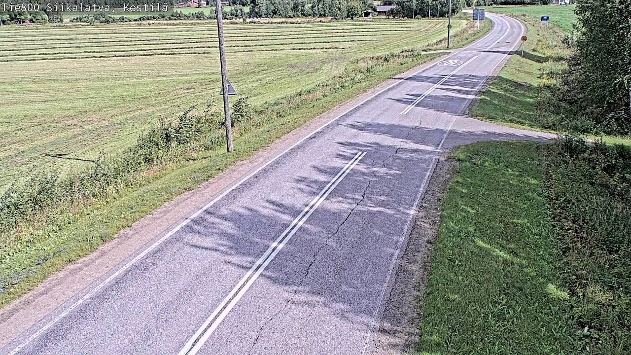 Weather Camera Image Väg 800 Siikalatva Kestilä, Siikalatva, Pohjois-Pohjanmaa