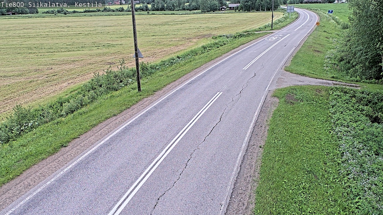 Weather Camera Image Road 800 Siikalatva Kestilä, Siikalatva, Pohjois-Pohjanmaa