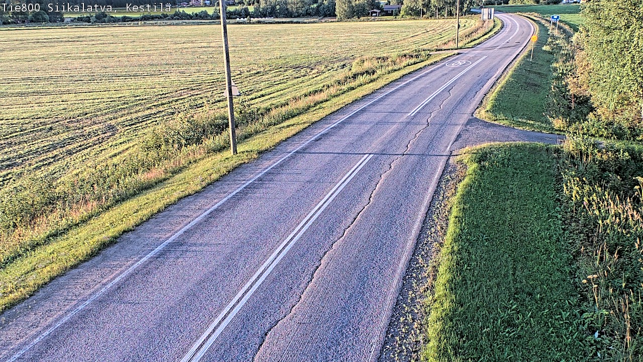 Weather Camera Image Väg 800 Siikalatva Kestilä, Siikalatva, Pohjois-Pohjanmaa